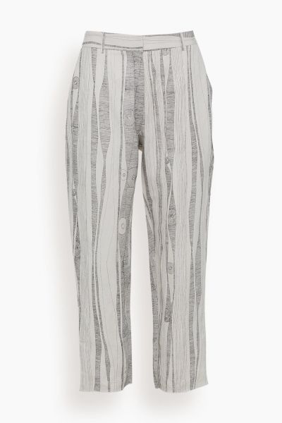 Narobi Pant in Dirty White Black Print