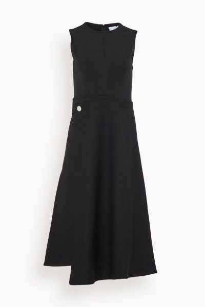 Ivy Wrap Dress in Black