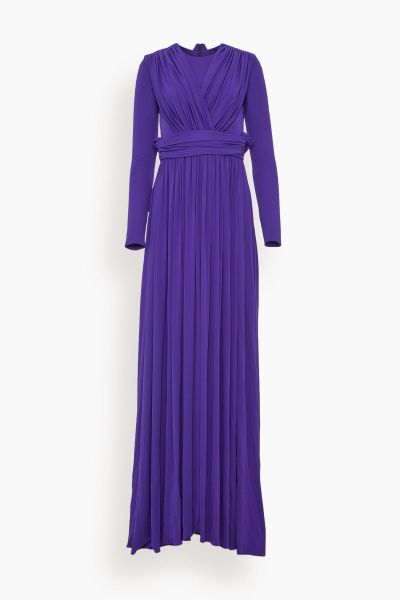 Viscose Jersey Maxi Dress in Violet