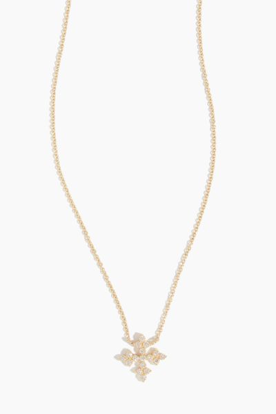 Florence Cross Necklace in 14k Yellow Gold