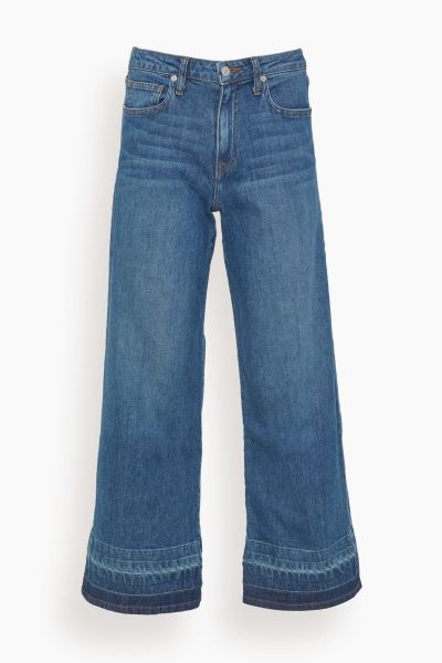 Jude Mid Rise Crop Wide Leg Jean in Coronado