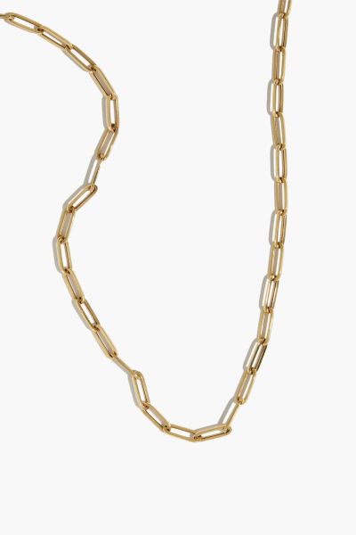 18 Paperclip Chain in 14K Gold”