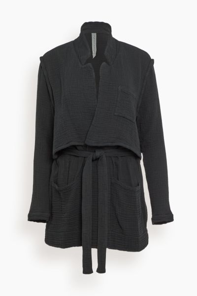 La Brea Trench Jacket in Black