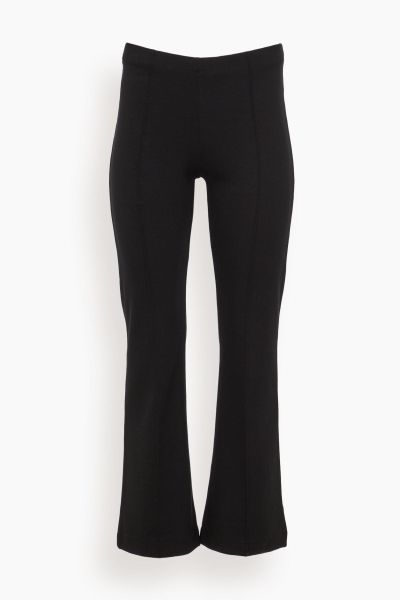 Jersey Cropped Leggings in Black