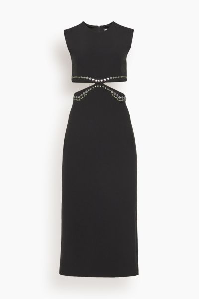 Striking Coolness Dress in Black