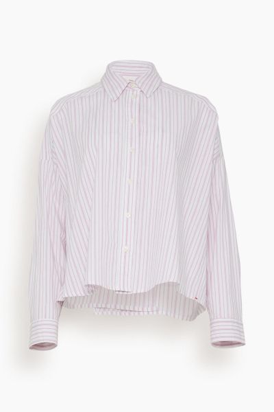 Riley Shirt in Peony Stripe