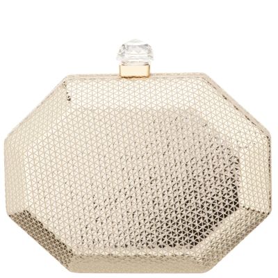 Mackie-light Gold Octagonal Minaudiere