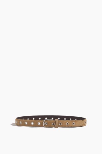 Eyelet Belt in Caramel