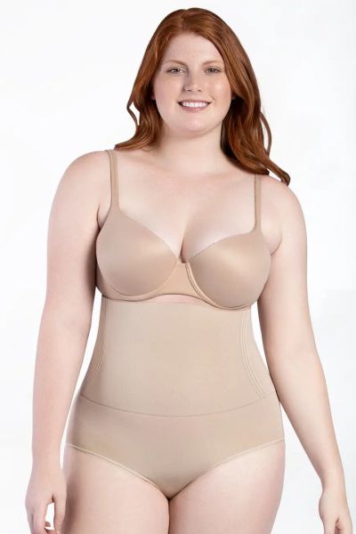 Signature Control High Waist Brief Nude / S