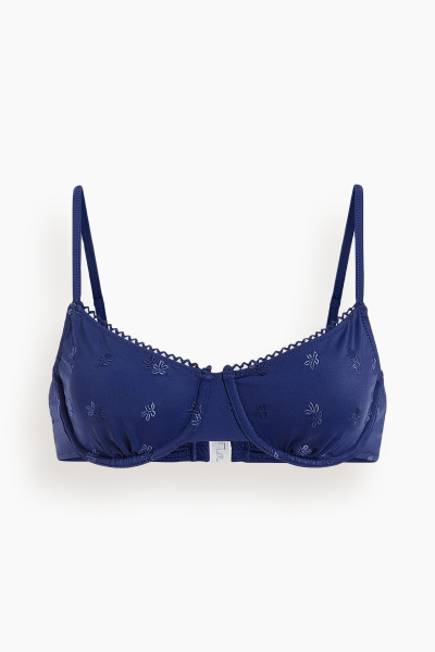 The Daphne Bikini Top in French Navy