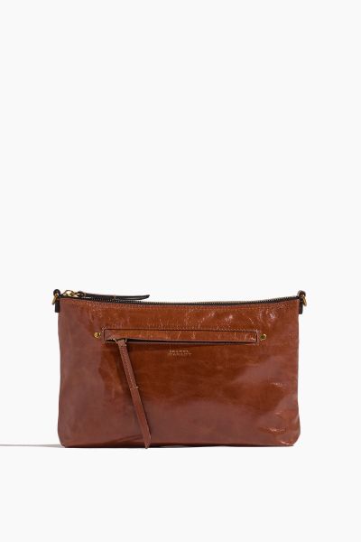 Nessah Clutch Bag in Cognac