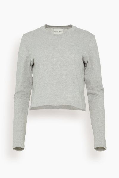 Masal Long Sleeve Shirt in Grey Melange