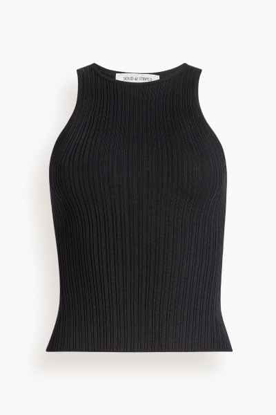 The Varena Top in Noir