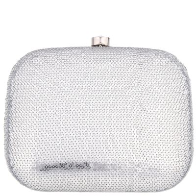 Getty-silver Sequin Minaudiere