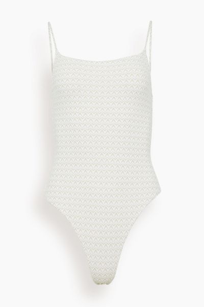 The Renna Swimsuit in Ecru