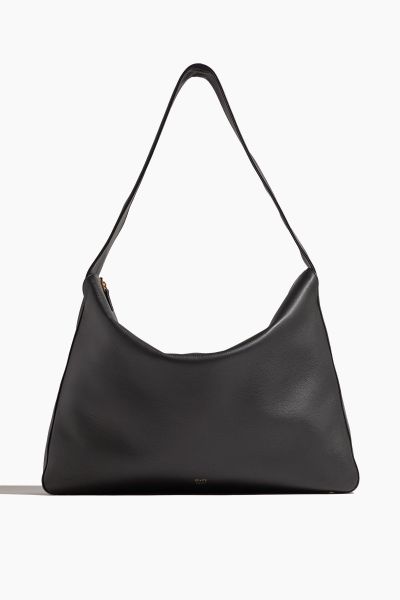 Elena Large Shoulder Bag in Black