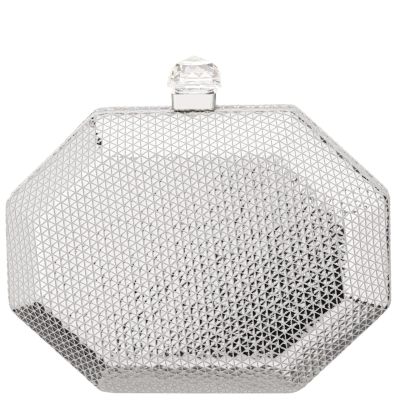 Mackie-silver Octagonal Minaudiere