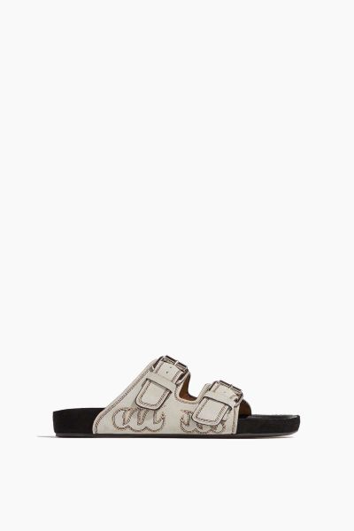 Lennyo Sandal in Chalk