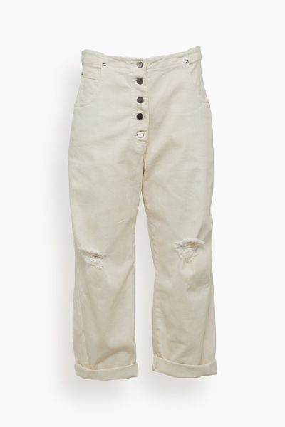 Wilkes Pant in Dirty White