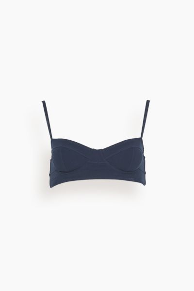 Zahara Bikini Top in Midnight