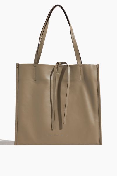 Twin Nappa Tote in Clay