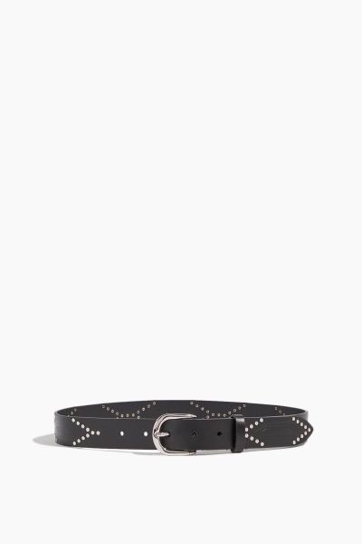 Telly Belt in Black/Silver