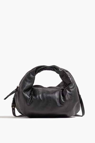 Twisted Crossbody Bag in Black