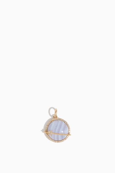 Lavender Chalcedony Planet Pendant