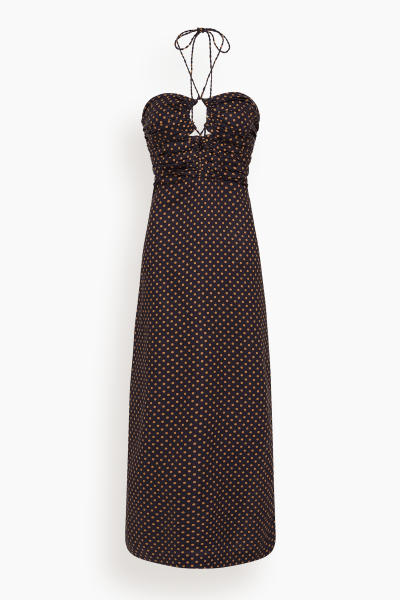 Tortugas Midi Dress in Ludovica Polka Dot