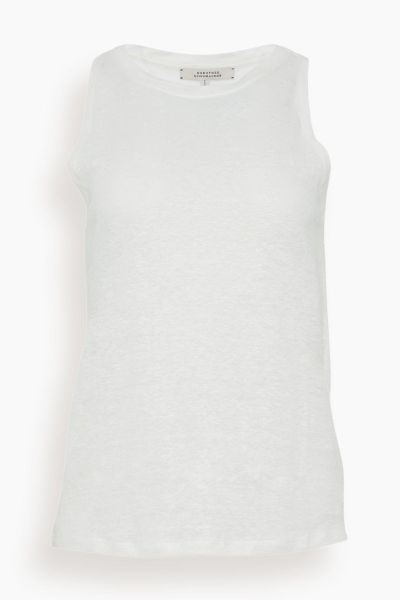 Natural Ease Sleeveless Top in Shaded White