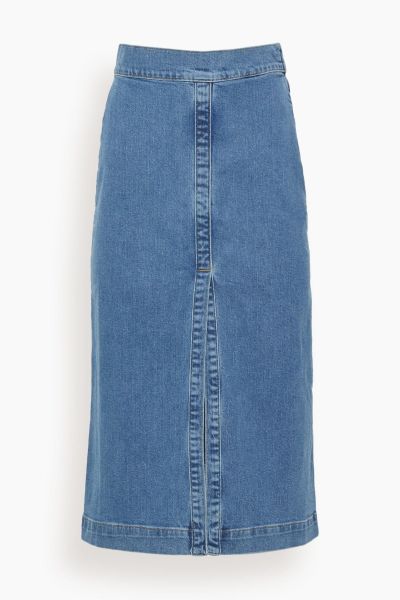 Curtis Skirt in Indigo Clair