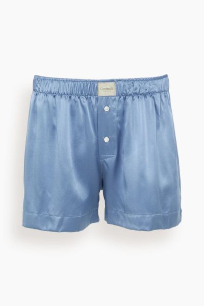 La Boxer Classica Silk Boxer in Periwinkle