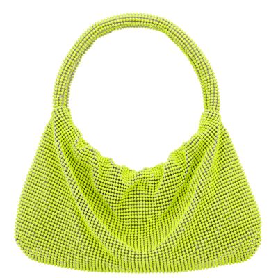 Joyce-neon Lime Mesh Shoulder Bag