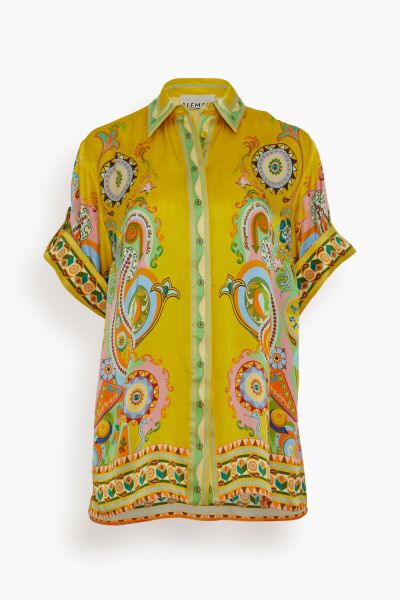 Pinball Silk Shirt in Multi