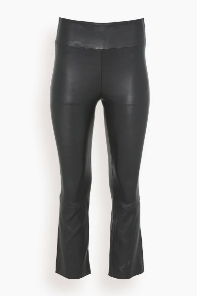 Crop Flare Legging in Black