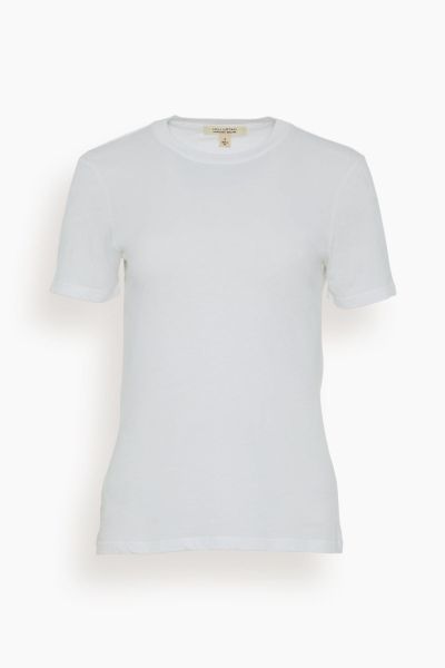 Mariela Crewneck Tee in White