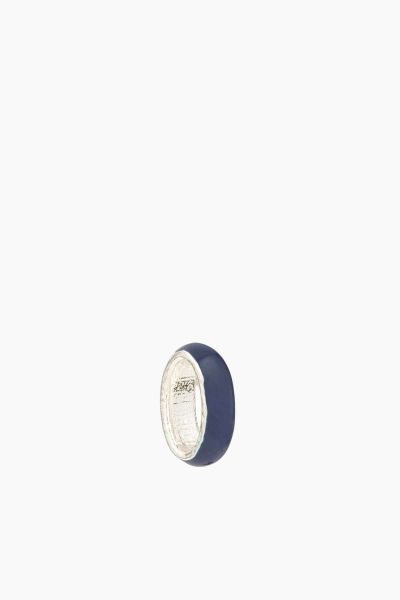 Navy Enamel Bead