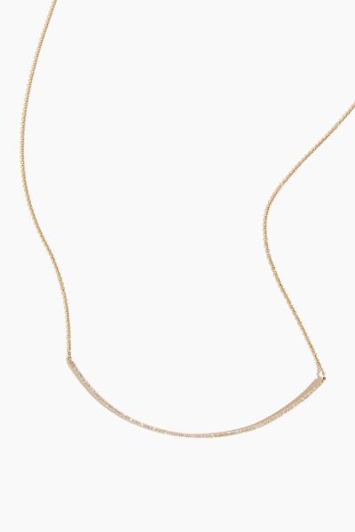 Pave Diamond Collar Necklace in 14k Yellow Gold