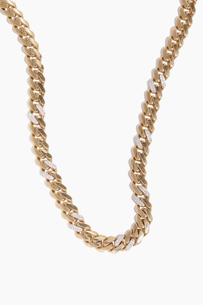 Miami Vice Cuban Link Chain in 14k Yellow Gold