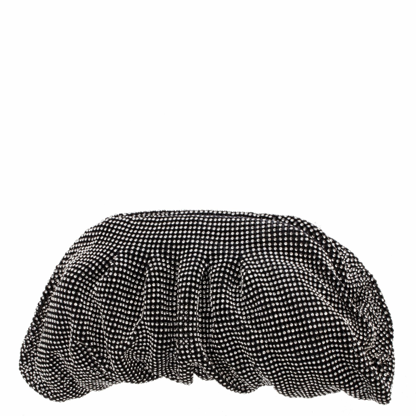 Nina Shoes Alexia Black Crystal Mesh Soft Clutch