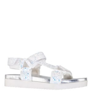Nina Shoes Girls Anjelita White-Chunky Glitter