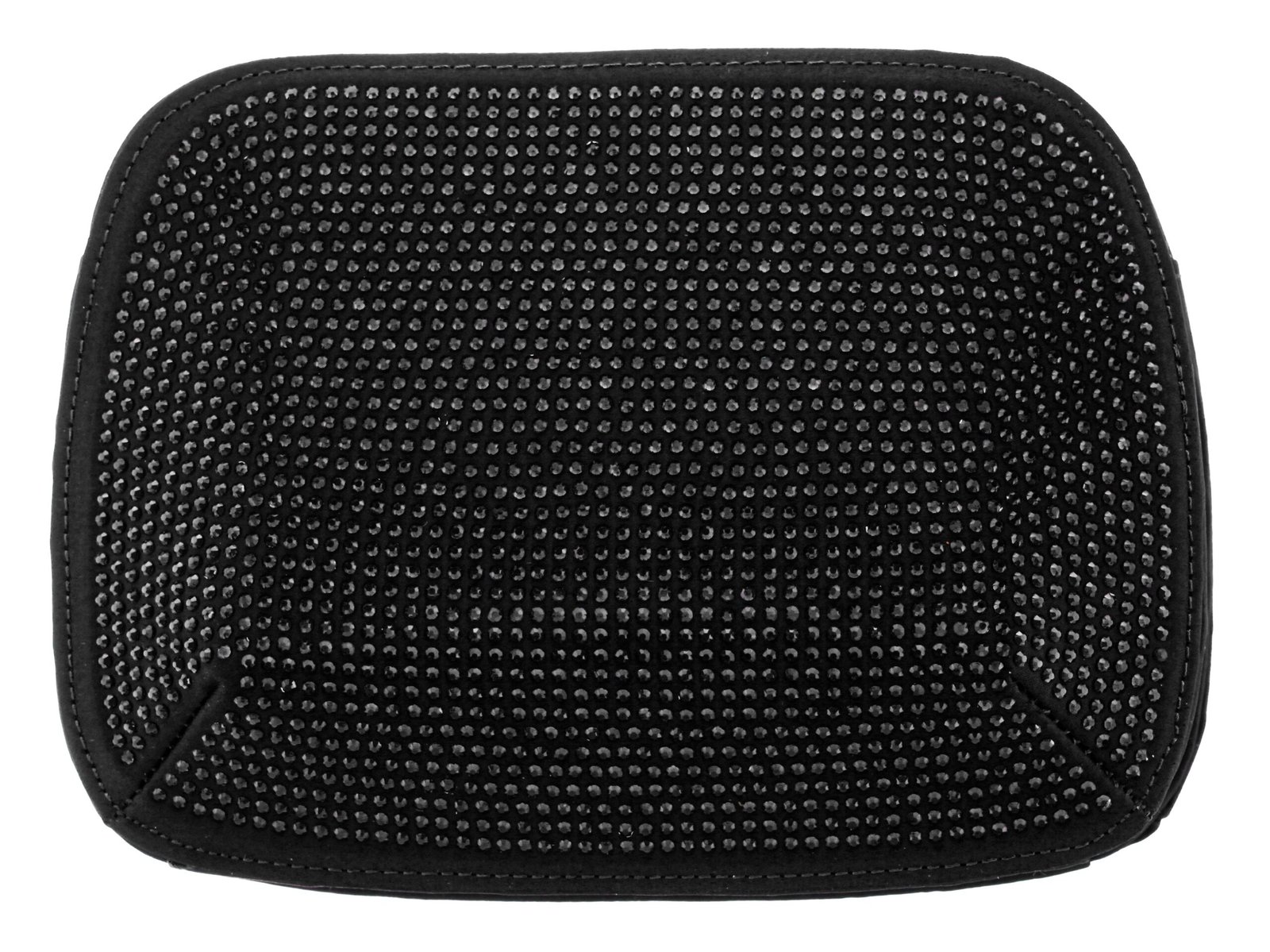 Nina Shoes Avenel Women's Black Crystal Embellished Clutch