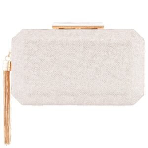 Nina Shoes Bellaria Platino Dreamland Minaudiere With Tassel