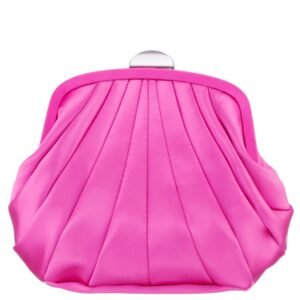 Nina Shoes Billow Ultra Pink Satin Frame Bag