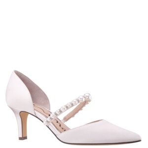 Nina Shoes Blair Ivory Mary Jane Mid-Heel Pumps