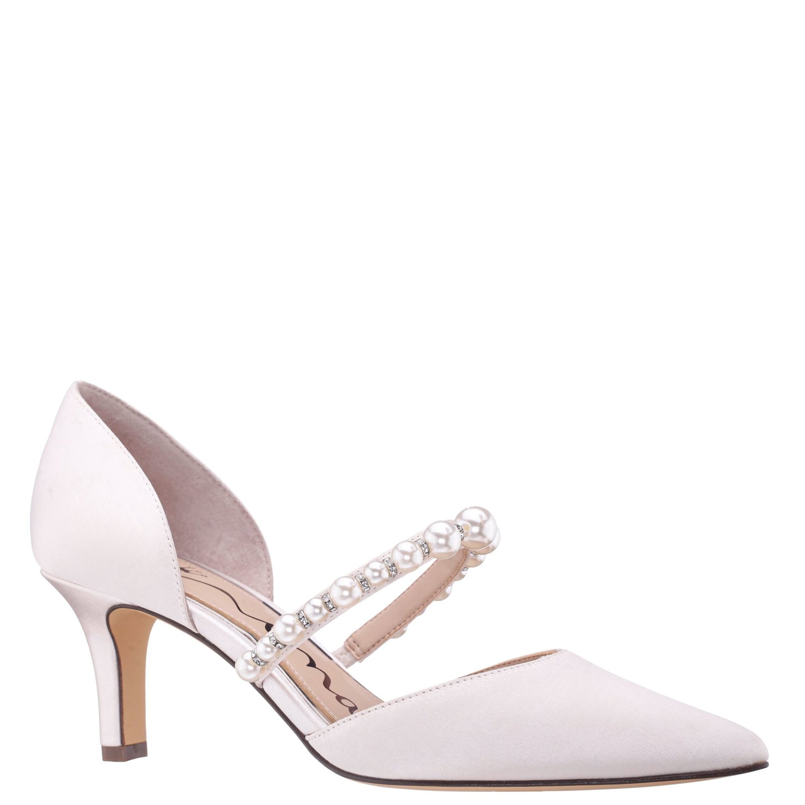 Nina Shoes Blair Ivory Mary Jane Mid-Heel Pumps