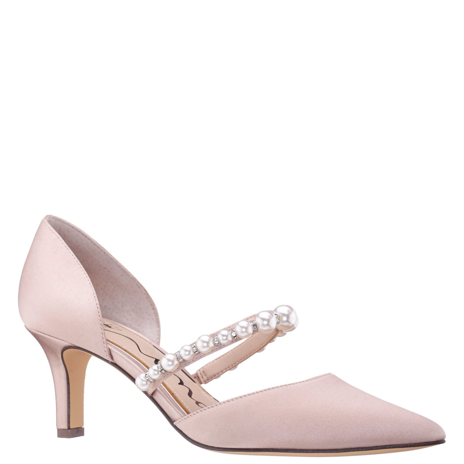 Nina Shoes Blair Pearl Rose Mary Jane Mid-Heel Pumps