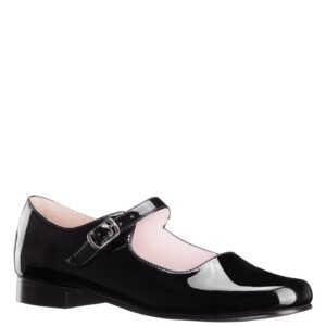 Nina Shoes Girls Bonnett Black Patent