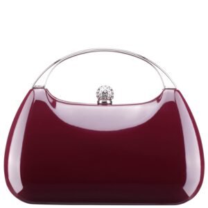 Nina Shoes Brando Bordeaux Patent Minaudiere