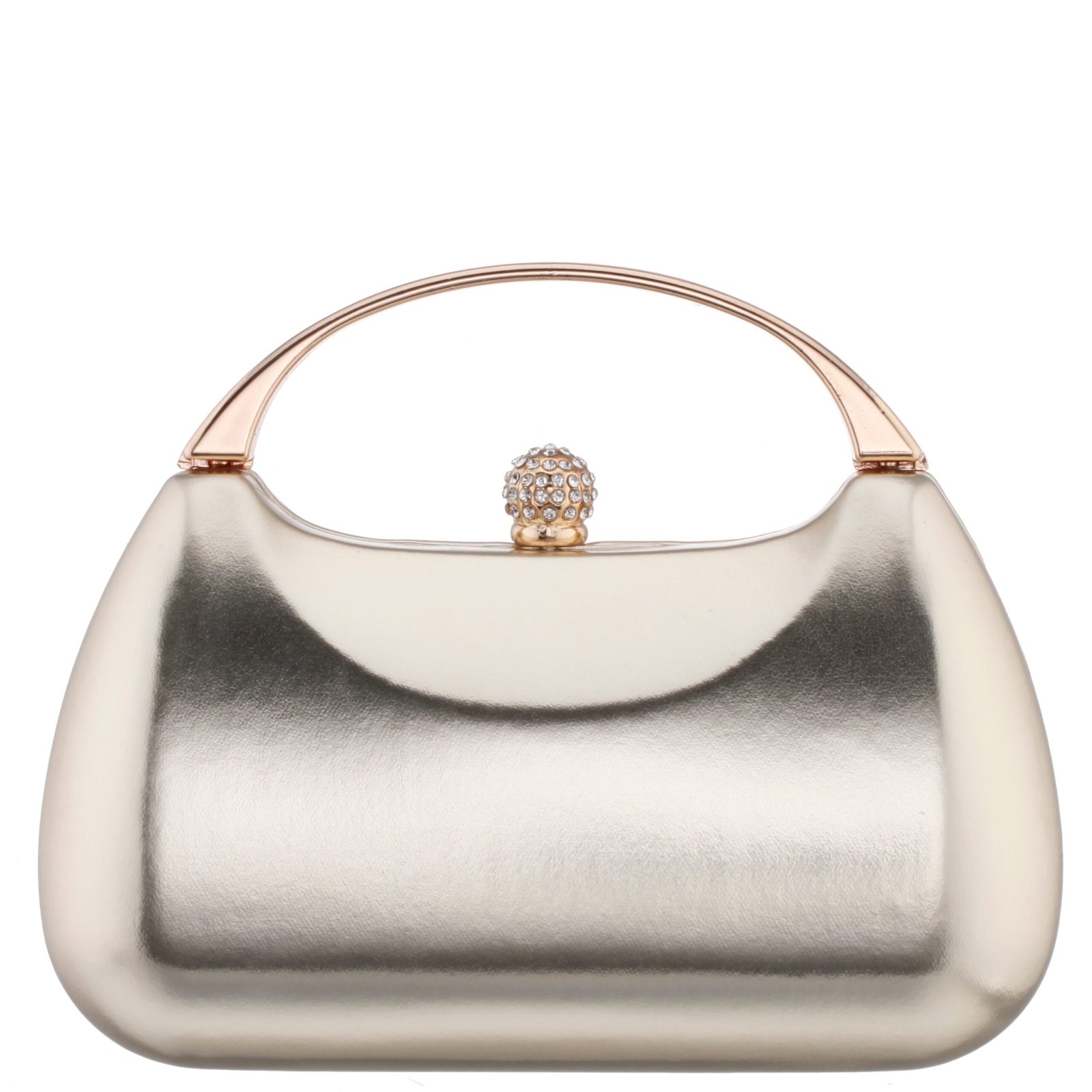 Nina Shoes Brando Platino Metallic Foil/Glass Crystal Minaudiere
